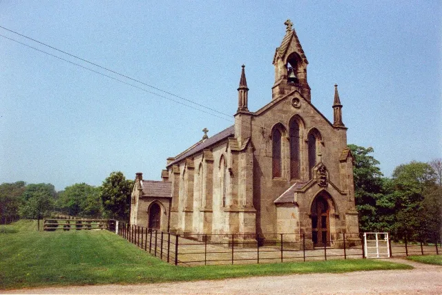 Parish church of St John the Evangelist, Doddington, Cheshire, seen from the south