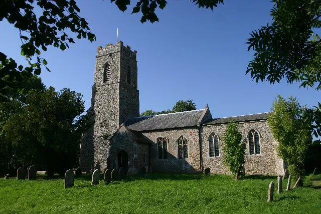the parish church of St Peter, South Elmham, Suffolk, seen from the southeast