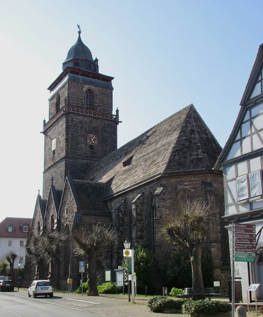 die evangelische Stadtkirche in Grebenstein