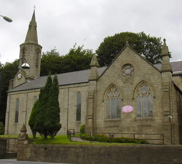 Holy Trinity parish church, Newchurch Road, Tunstead, Lancashire, seen from the southeast
