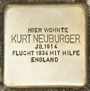 Stolperstein dedicated to Kurt Neuburger