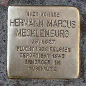 Stolperstein dedicated to Hermann Marcus Mecklenburg