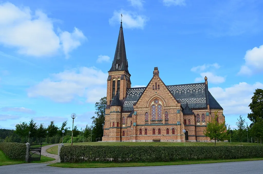 Seglora new church seen from the south east