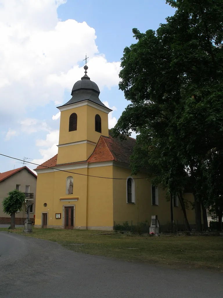Hřiměždice - the church