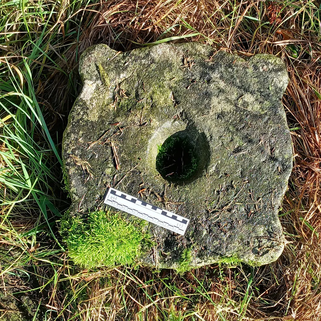 base of baptismal font at Churchclara