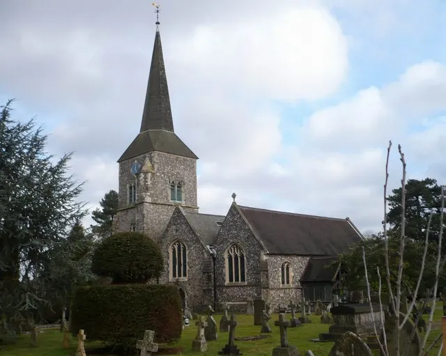 The parish church of St. Nicholas, Chislehurst Viewed from Church Row.