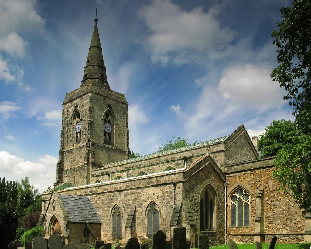 (St Mary's parish church) The church is mediaeval with much Victorian work by Raphael Brandon.