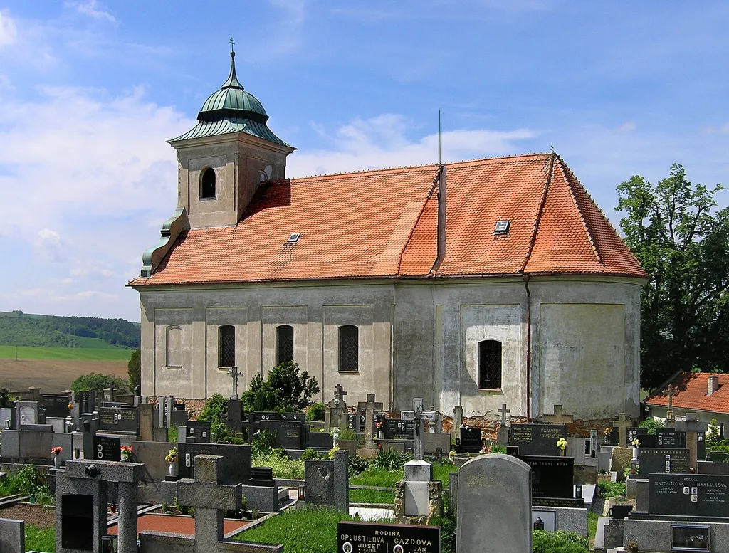 Church between Roštín and Cetechovice, Czech Republic