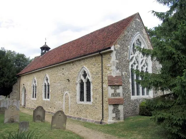 Parish church of St Mary the Virgin, Stanstead St Margarets, Hertfordshire, seen from the southeast