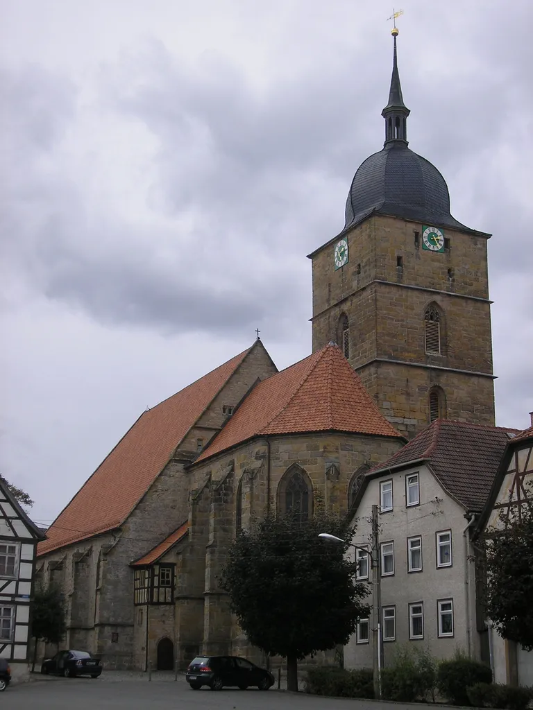 Die Stadtkirche in Heldburg (Thüringen).