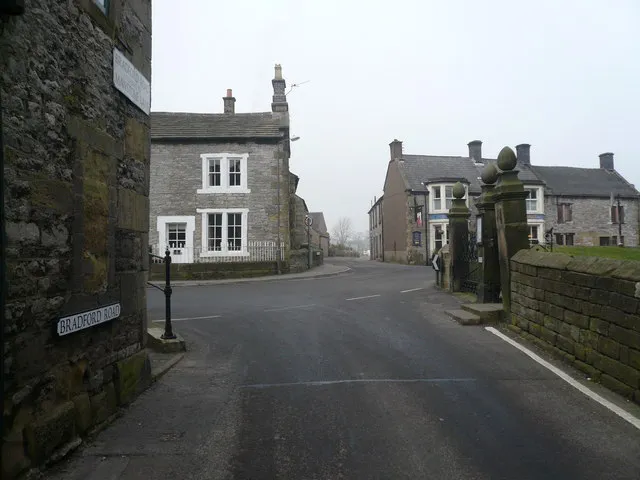 Youlgreave - Bradford Road junction with Church Street