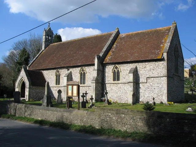St Nicholas' parish church, Porton, Wiltshire, seen from the south