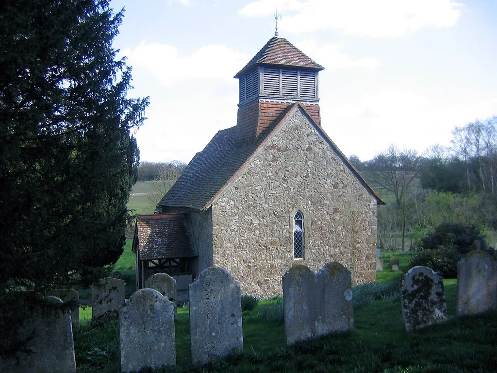 St Agatha's parish church, Coates, West Sussex, seen from the west