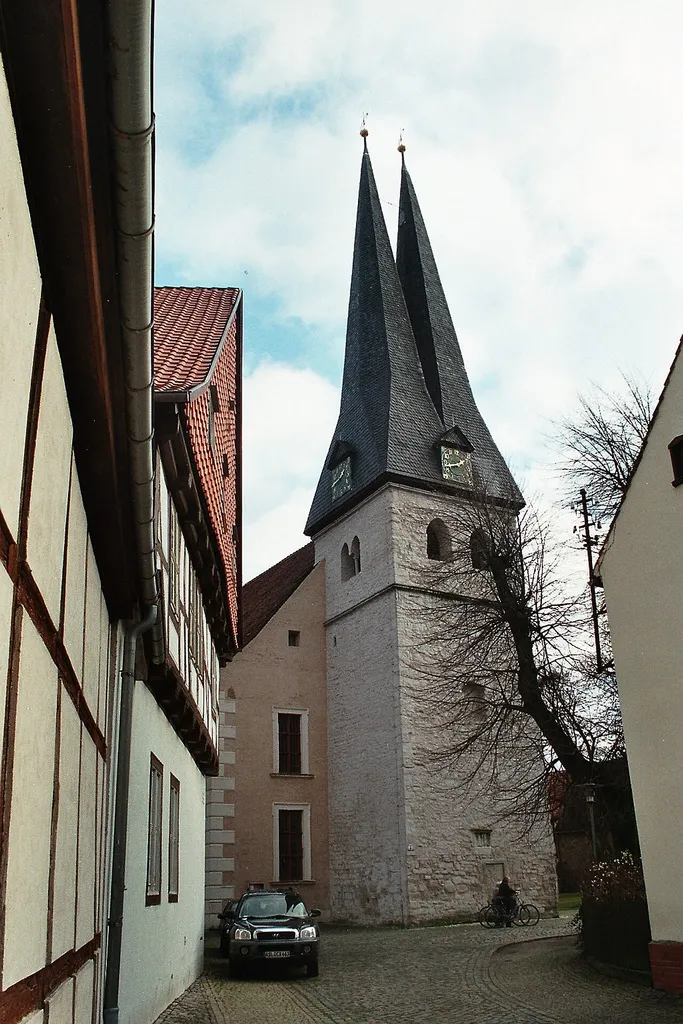 Egeln, the tower of the church St. Christophorus