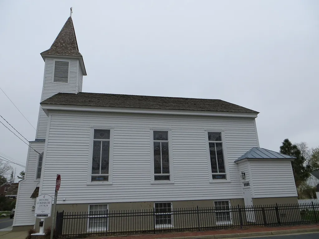 Cokesbury Methodist Church, Onancock, Accomack County, Virginia. Built 1854.