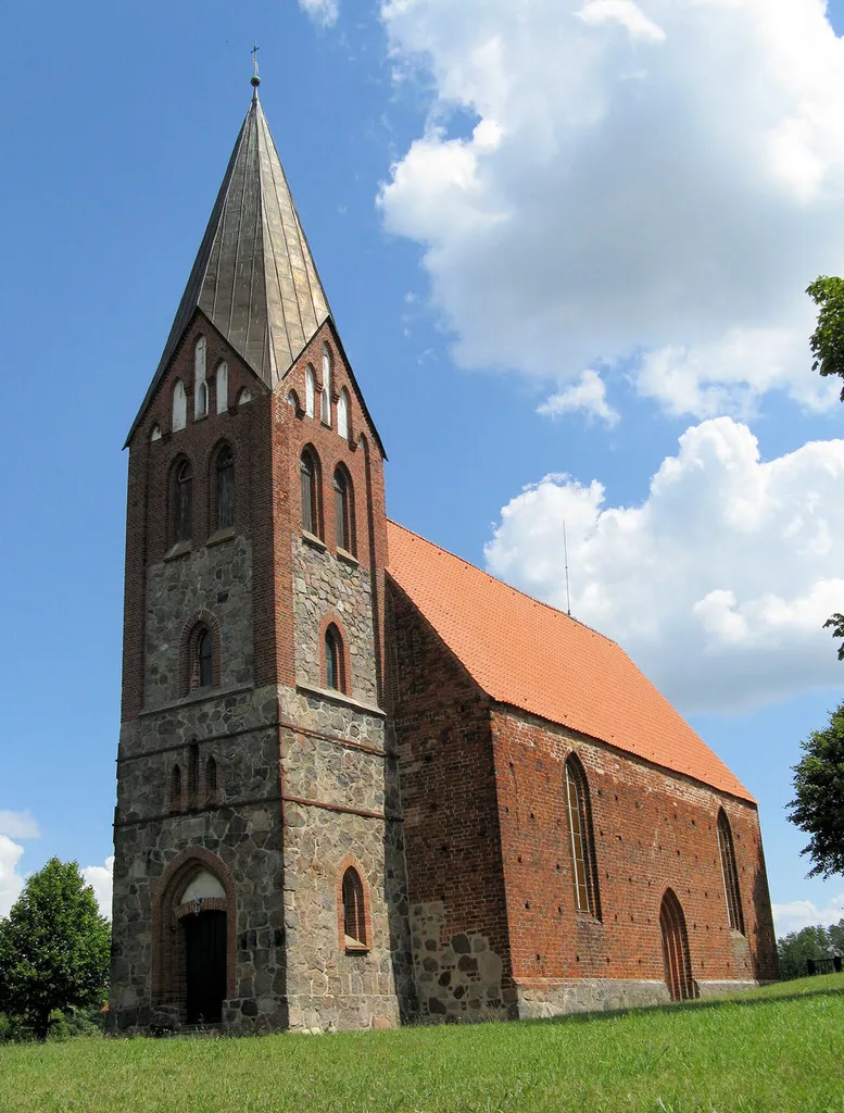 Church in Dobbin, disctrict Rostock, Mecklenburg-Vorpommern, Germany