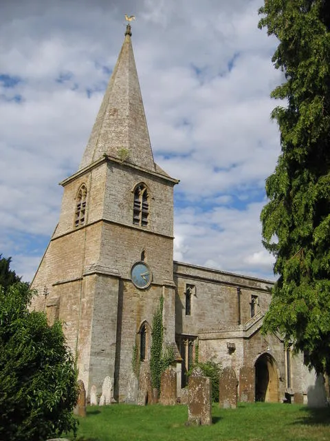 St Mary's parish church, Swerford, Oxfordshire, seen from the southwest