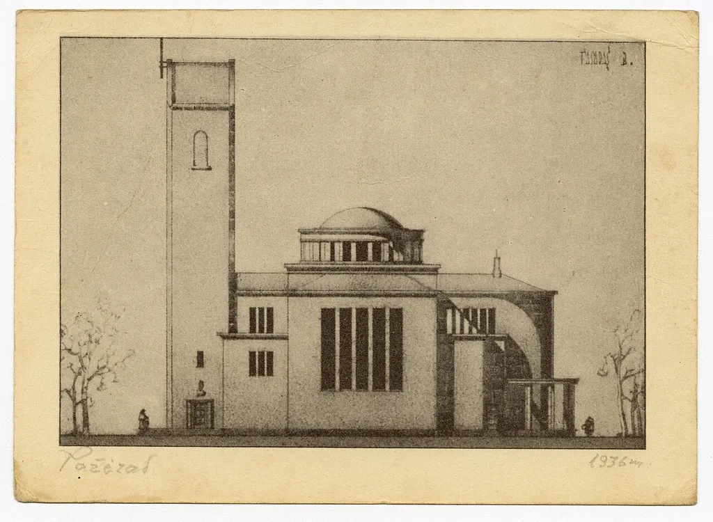 Church in Pažėrai, project, Kaunas District