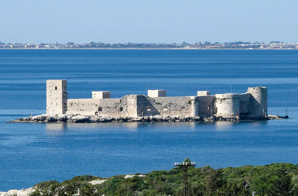A northeastern side view of Kızkalesi (Korykos). Mersin - Turkey.