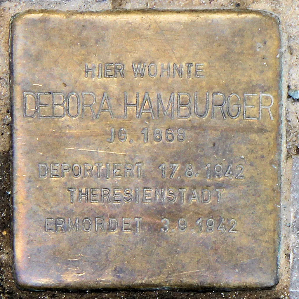 "stumbling block", Debora Hamburger, Jenaer Straße 20, Berlin-Wilmersdorf, Germany
