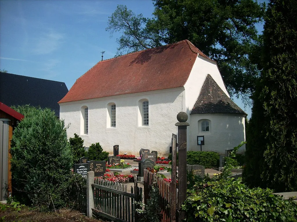 St. Mary's Church in Battaune (Doberschütz, Nordsachsen district, Saxony)