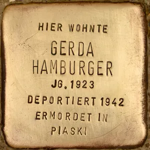 Stolperstein dedicated to Gerda Hamburger