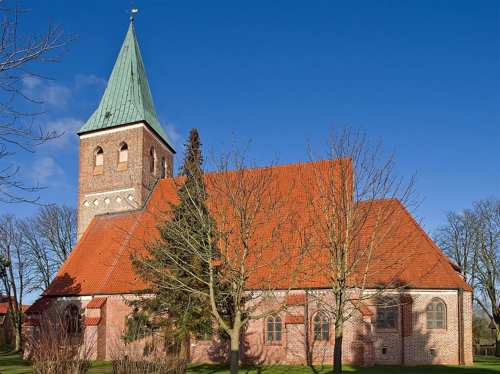 Church of the small village Plate near Lüchow (district Lüchow-Dannenberg, northern Germany).