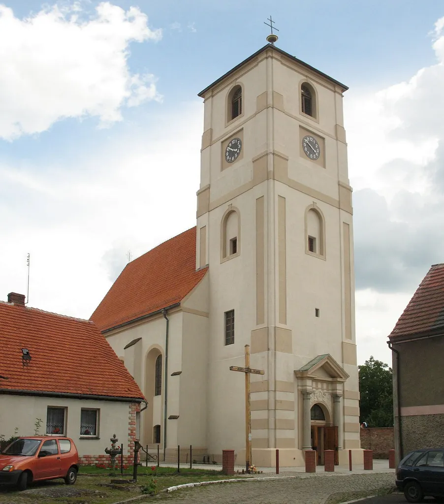 Otyń, Poland. The Catholic church