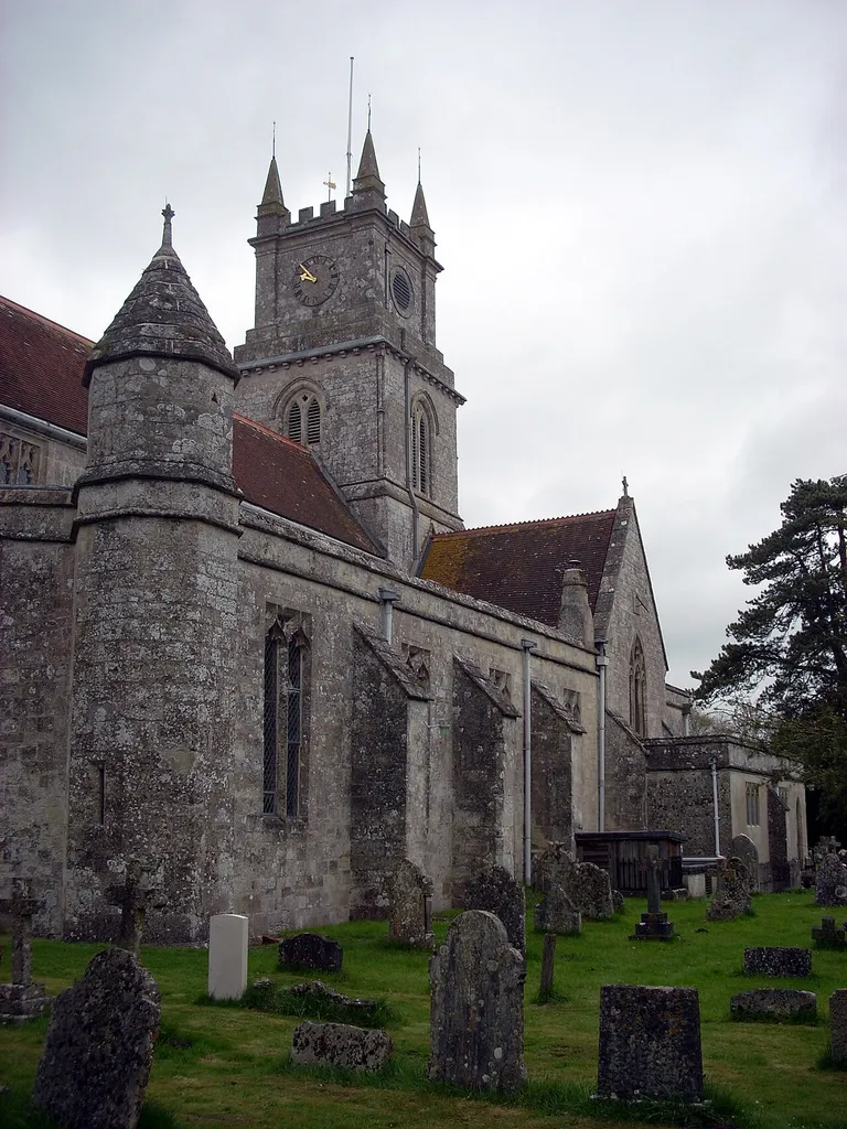 Parish church of St John the Baptist in Tisbury, Wiltshire, England
