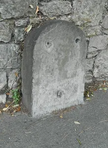 Milestone, St Marychurch Road, by No. 78, The Pines, opp. Cedar Court Road