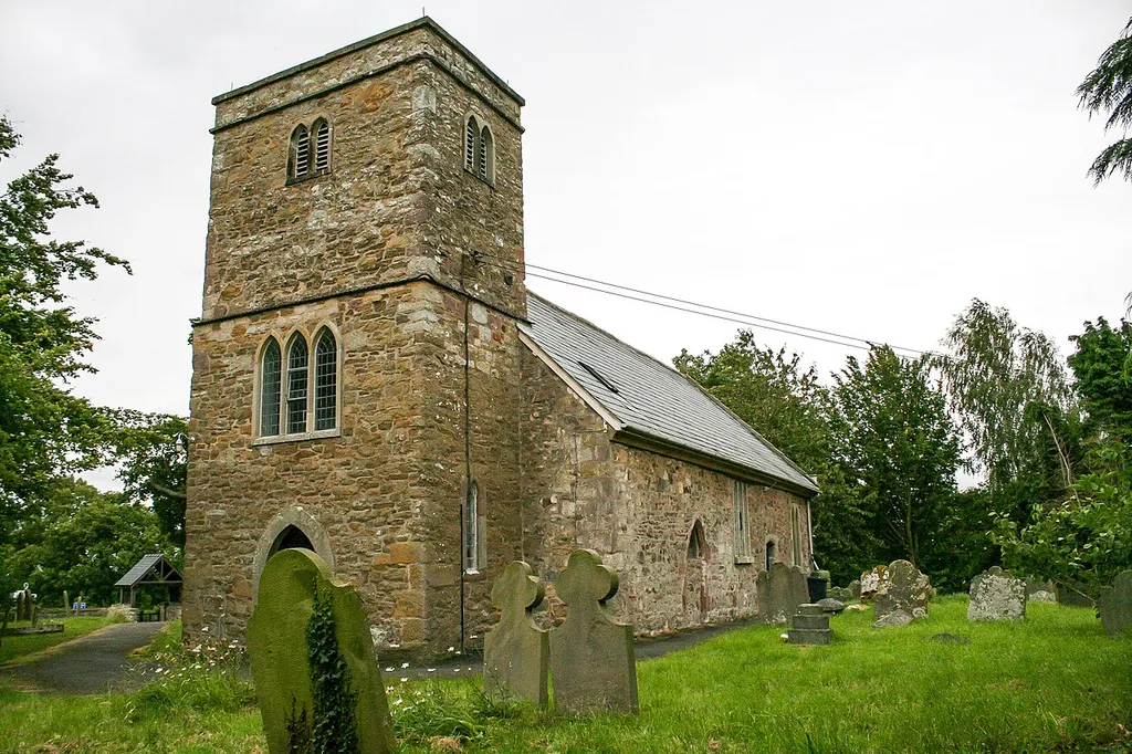St Mary's Church, Leebotwood, near to Leebotwood, Shropshire, Great Britain. View from the churchyard facing north east.