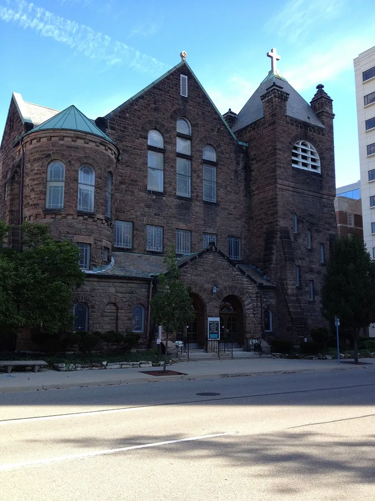 Central Methodist Episcopal Church in Lansing, Michigan designed by architect Elijah E. Myers.