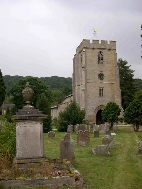St John the Baptist and St Alkmund's Church, Aymestrey, near to Aymestrey, Herefordshire, Great Britain. In a large churchyard, just off the old Roman Road north. Some fabulous woodwork inside.