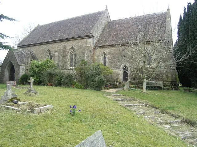 St Edmund's parish church, Vobster, Somerset, seen from the southeast