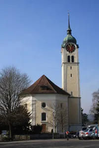 Evangelical Reformed Church with rectory and little garden house