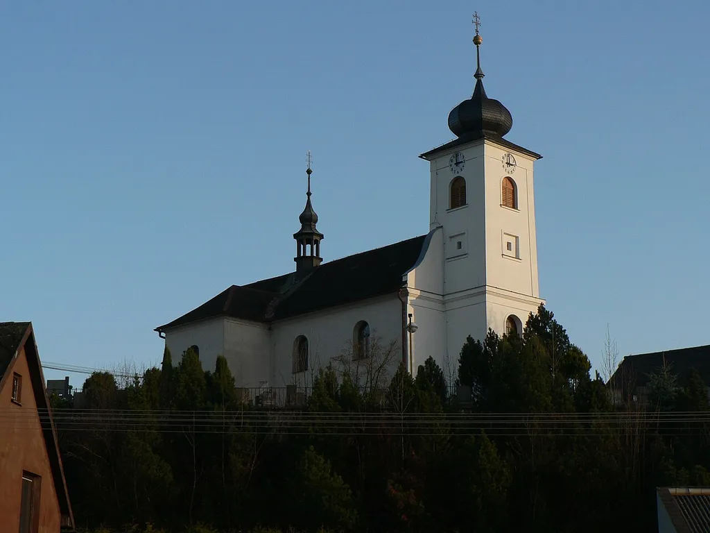 Dlouhomilov, Šumperk District, Czechia. All Saints church.