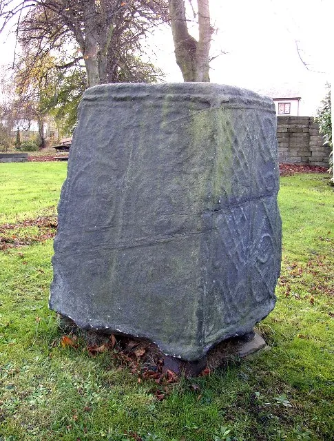10th- or 11th-century base of an Anglian high cross in St Matthew's parish churchyard, Rastrick, West Yorkshire