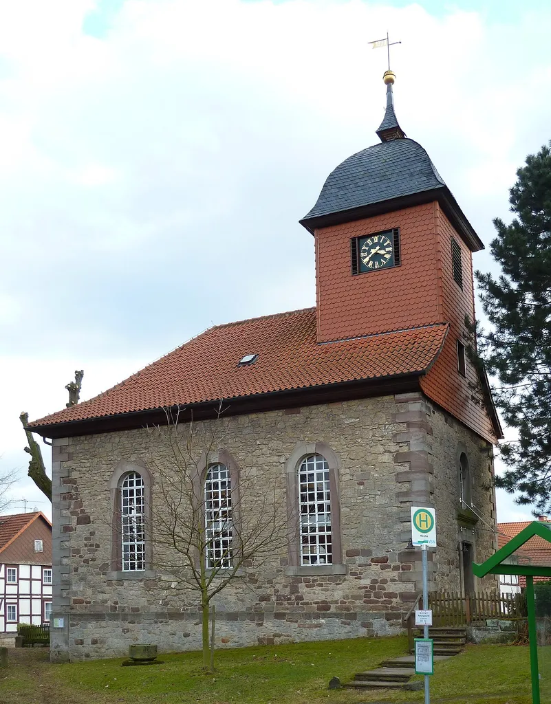 Ev.-luth. Kirche St. Nicolaus in Elkershausen, Gemeinde Friedland, Niedersachsen. Erbaut 1836/37