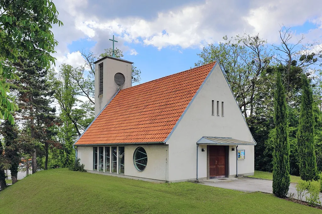 Northeast view of St. Peter's Church in Fischamend.