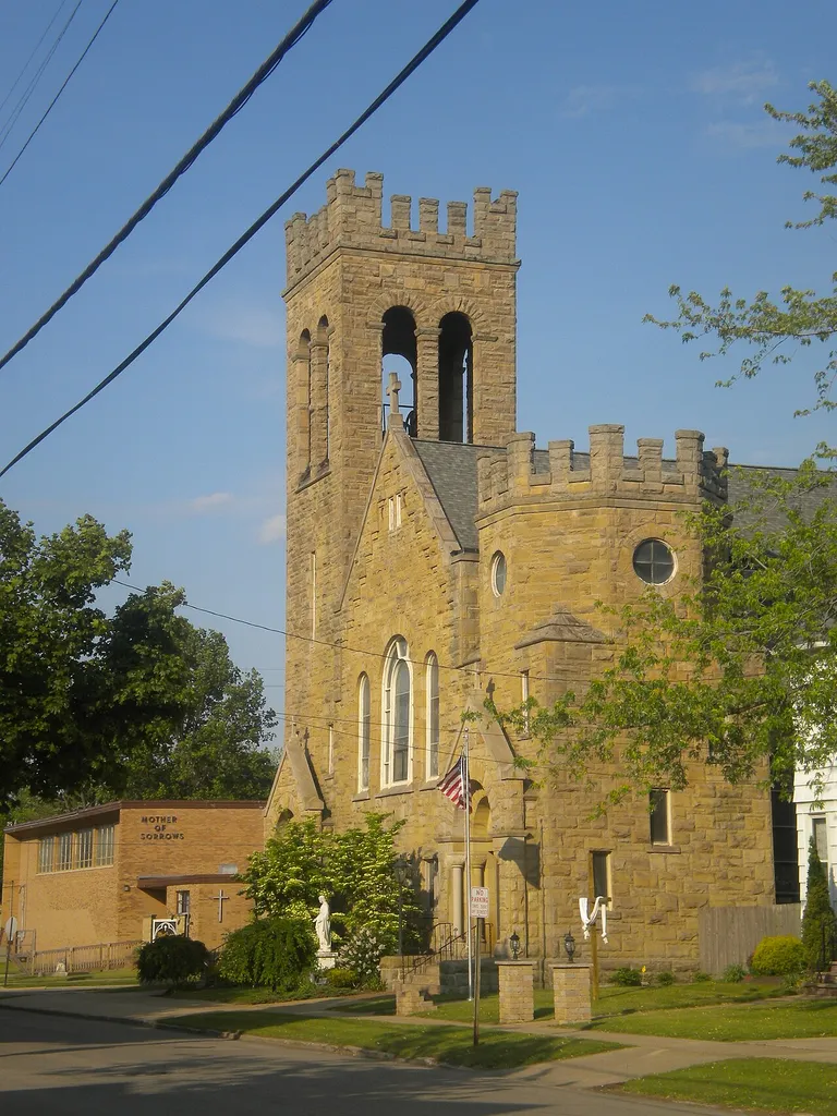 The Mother of Sorrows Catholic Church in Ashtabula, Ohio