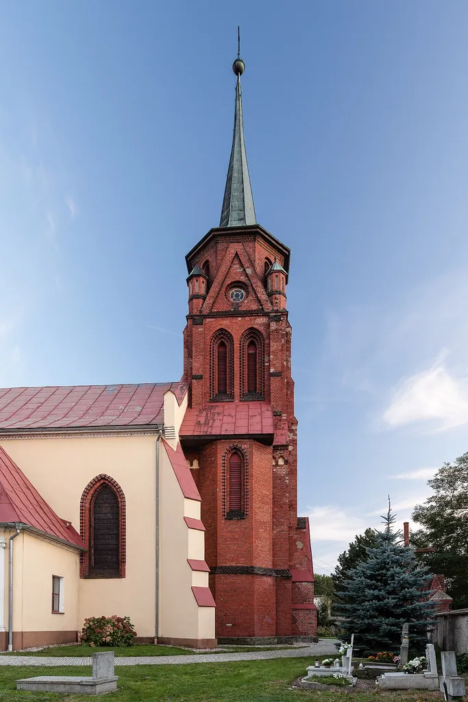 Jaksonów, ul. Wrocławska 31 - rzymskokatolicki kościół filialny p.w. Podwyższenia Krzyża Świętego, XV, XX
