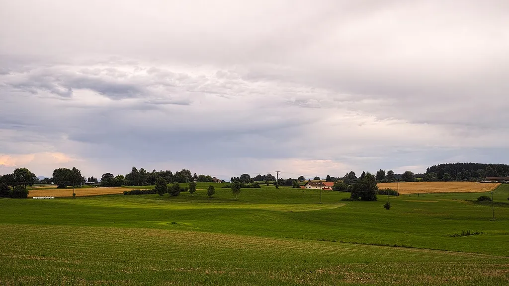 Landschaft am Egglburger See bei Ebersberg (Oberbayern)