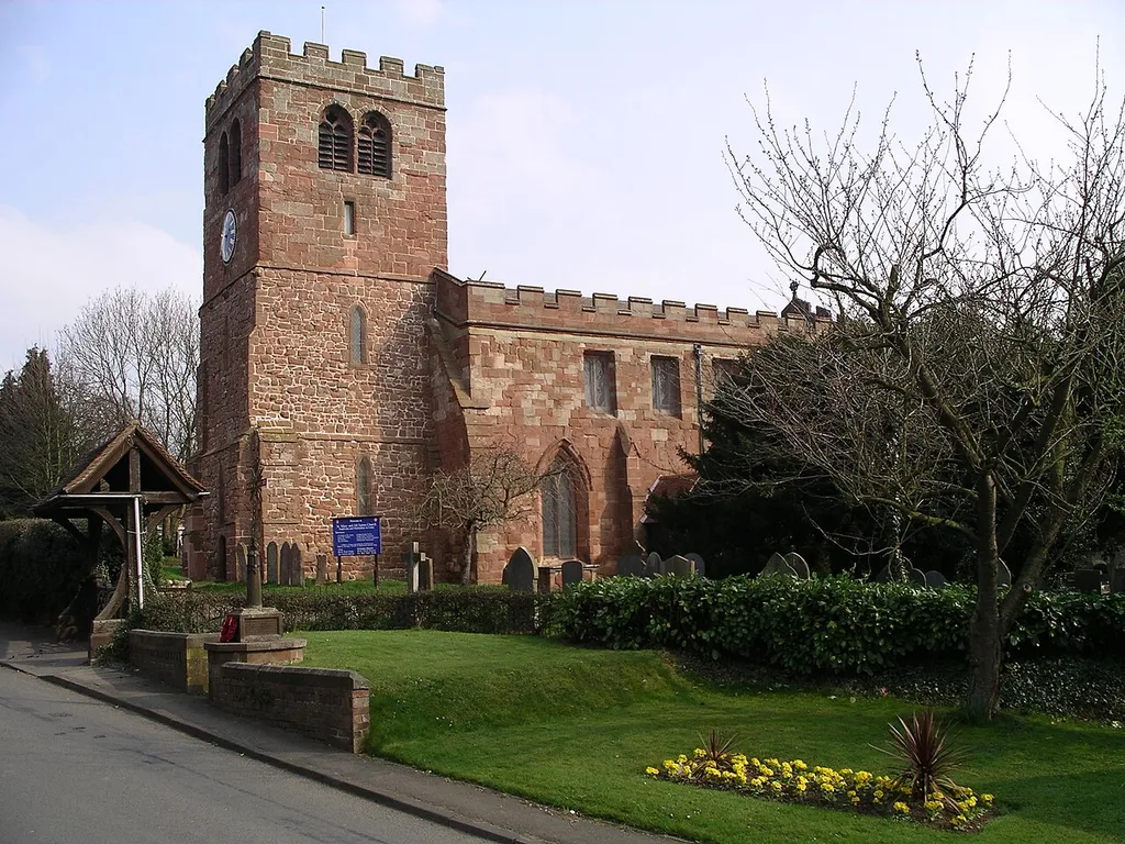 St Mary's and All Saints Church in Fillongley, Warwickshire, England on 1 April 2007.