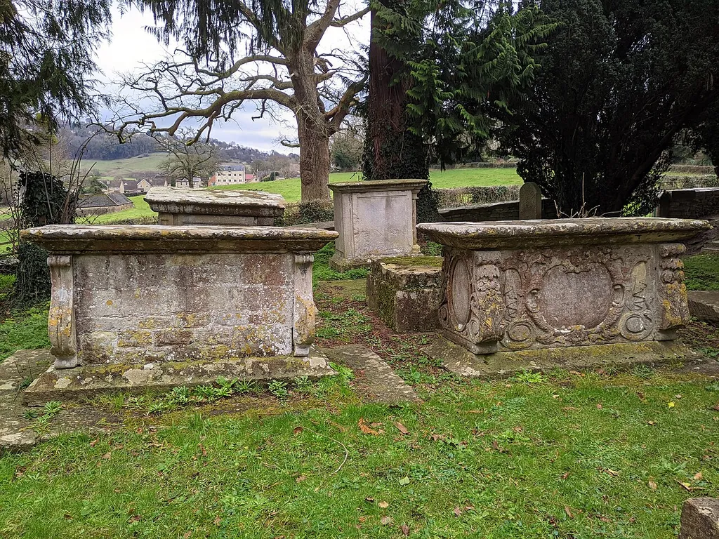Group Of Five Monuments In The Churchyard Approximately 30M South Of Chancel Arch (monument in Woodchester, Stroud, Gloucestershire, UK)
