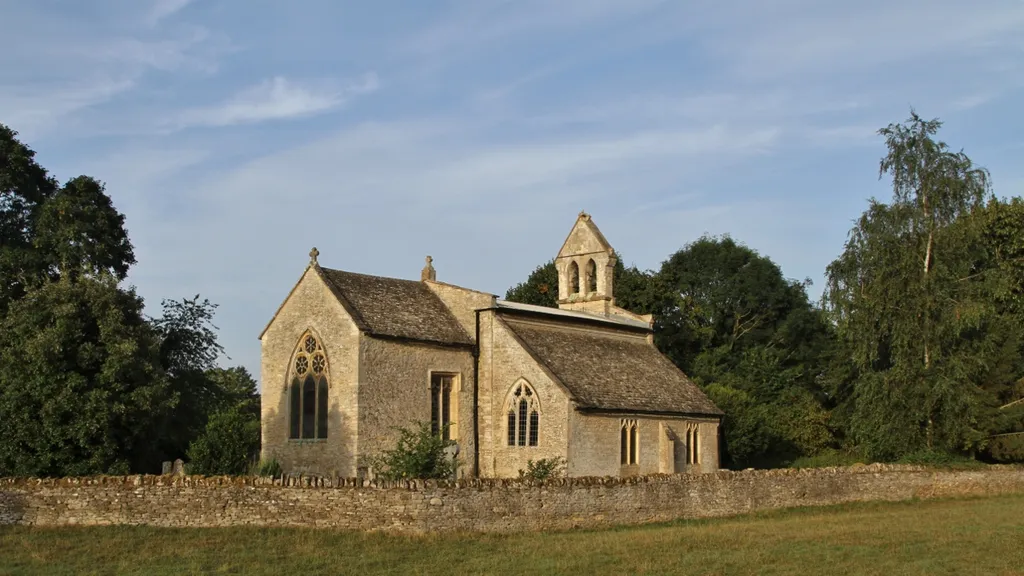 St Mary's parish church, Hampton Poyle, Oxfordshire, seen from the northeast