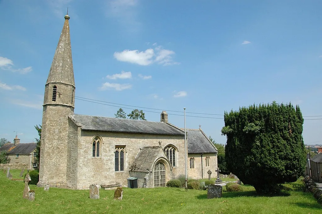 Church of England parish church of St John the Baptist, Fifield, West Oxfordshire, seen from the southwest