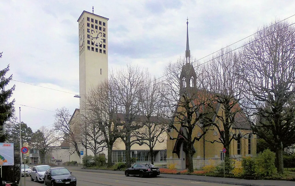 Evangelisch-reformierte Kirche in Allschwil, Kanton Basel-Landschaft, Schweiz