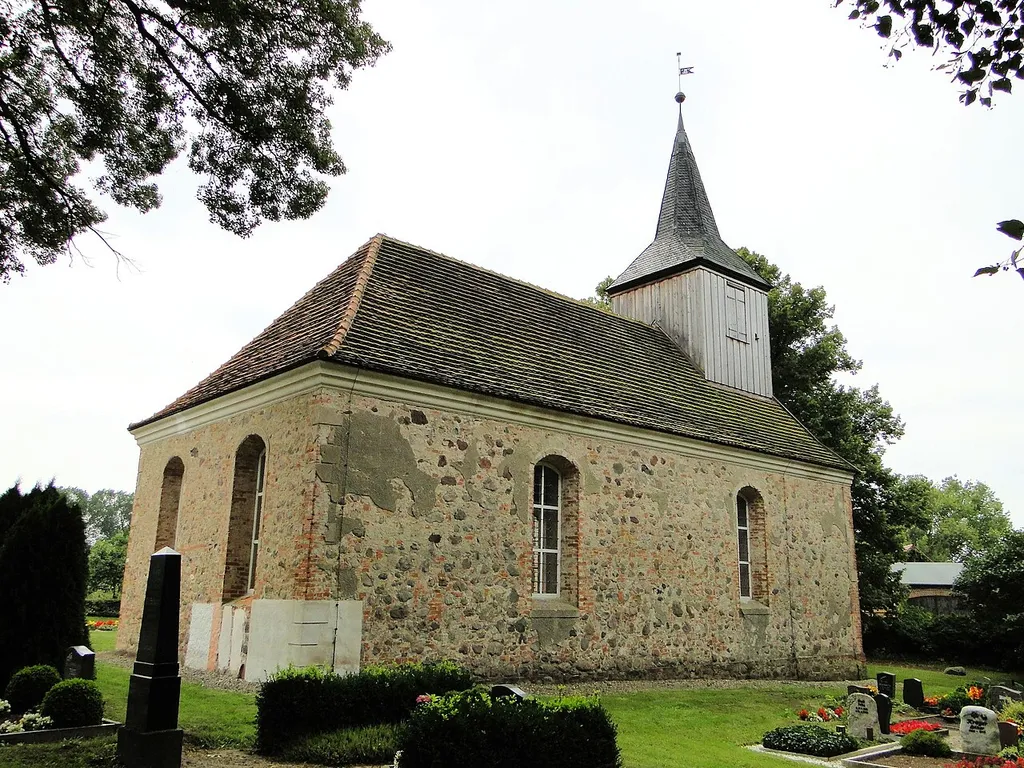 Church in Gliencke, district Mecklenburg-Strelitz, Mecklenburg-Vorpommern, Germany