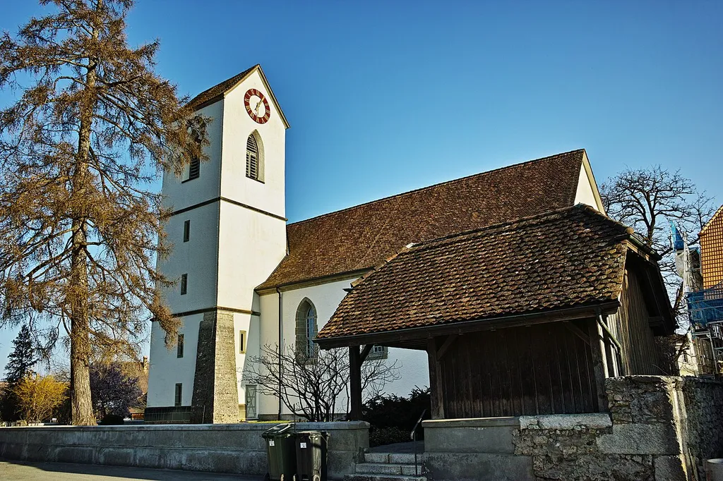 Reformed Protestant church in Koppigen, canton of Bern, Switzerland. Listed as a cultural property of regional significance in the Swiss Inventory of Cultural Property of National and Regional Significance.