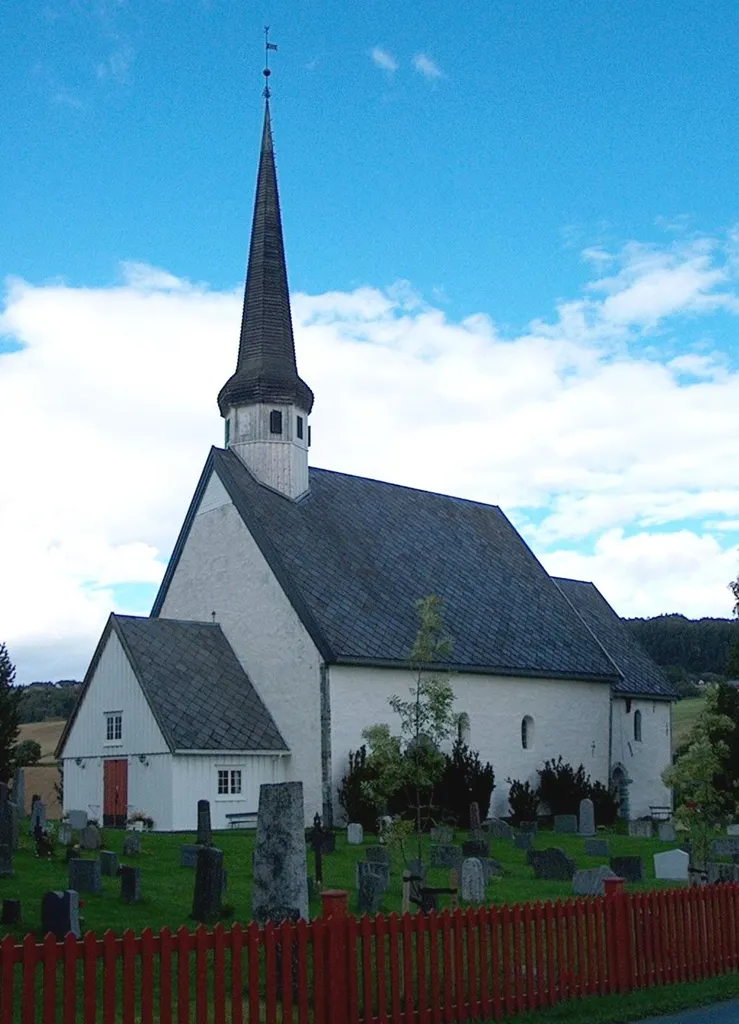 Skaun church in Skaun municipality, Sør-Trøndelag county, Norway. Built in the 12th century.